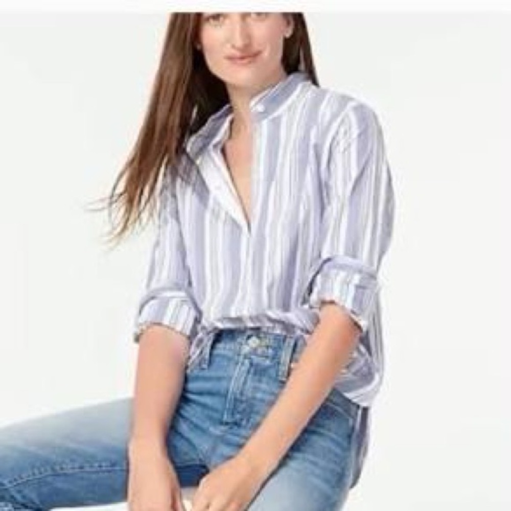 Jcrew Striped tunic shirt